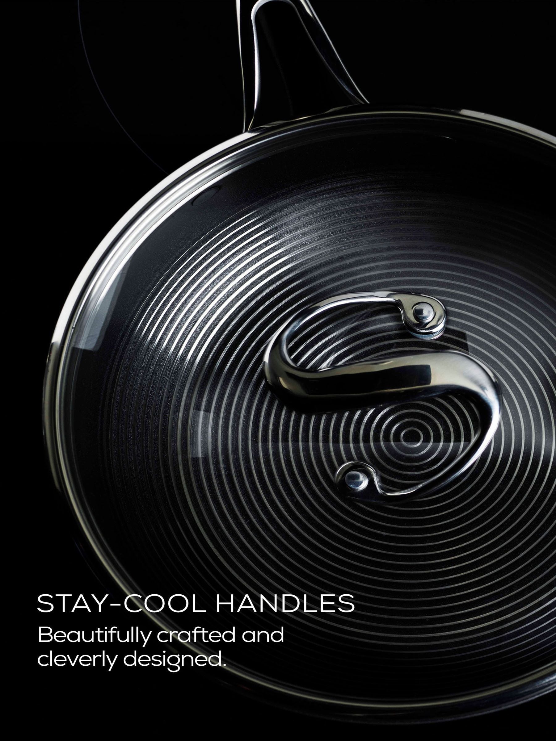 Circulon Silver S Series Steelshield sauté pan with glass lid and helper handle 30cm 4.7L - British product