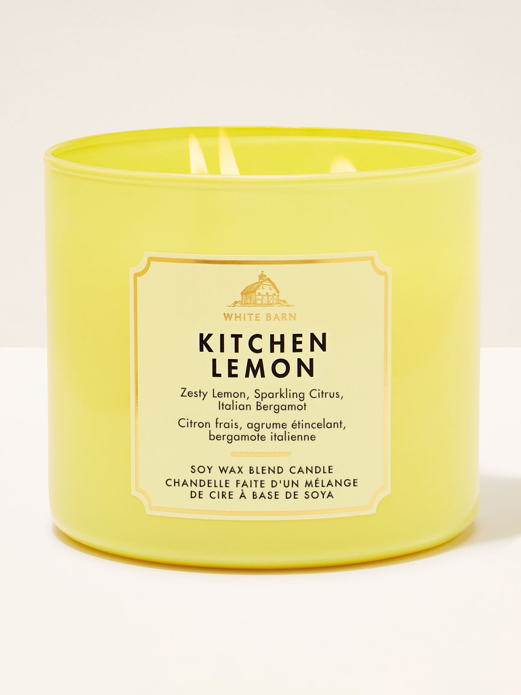 Bath & Body Works Kitchen Lemon 3 Wick Candle 411g