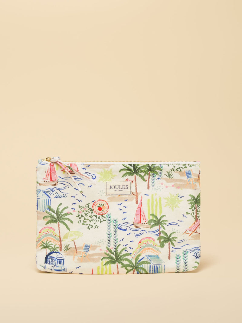Joules Toile De Jouy printed pouch - British product