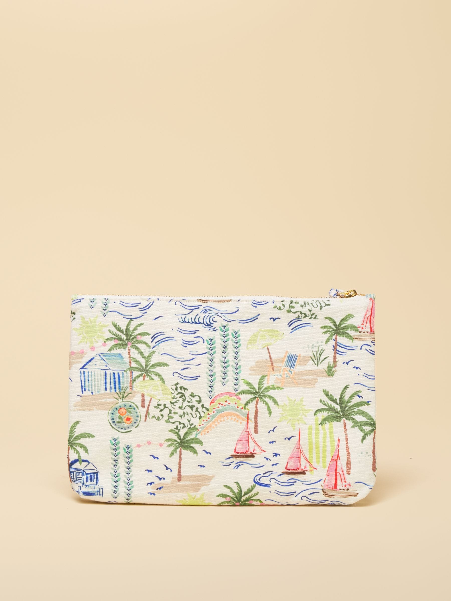 Joules Toile De Jouy printed pouch - British product