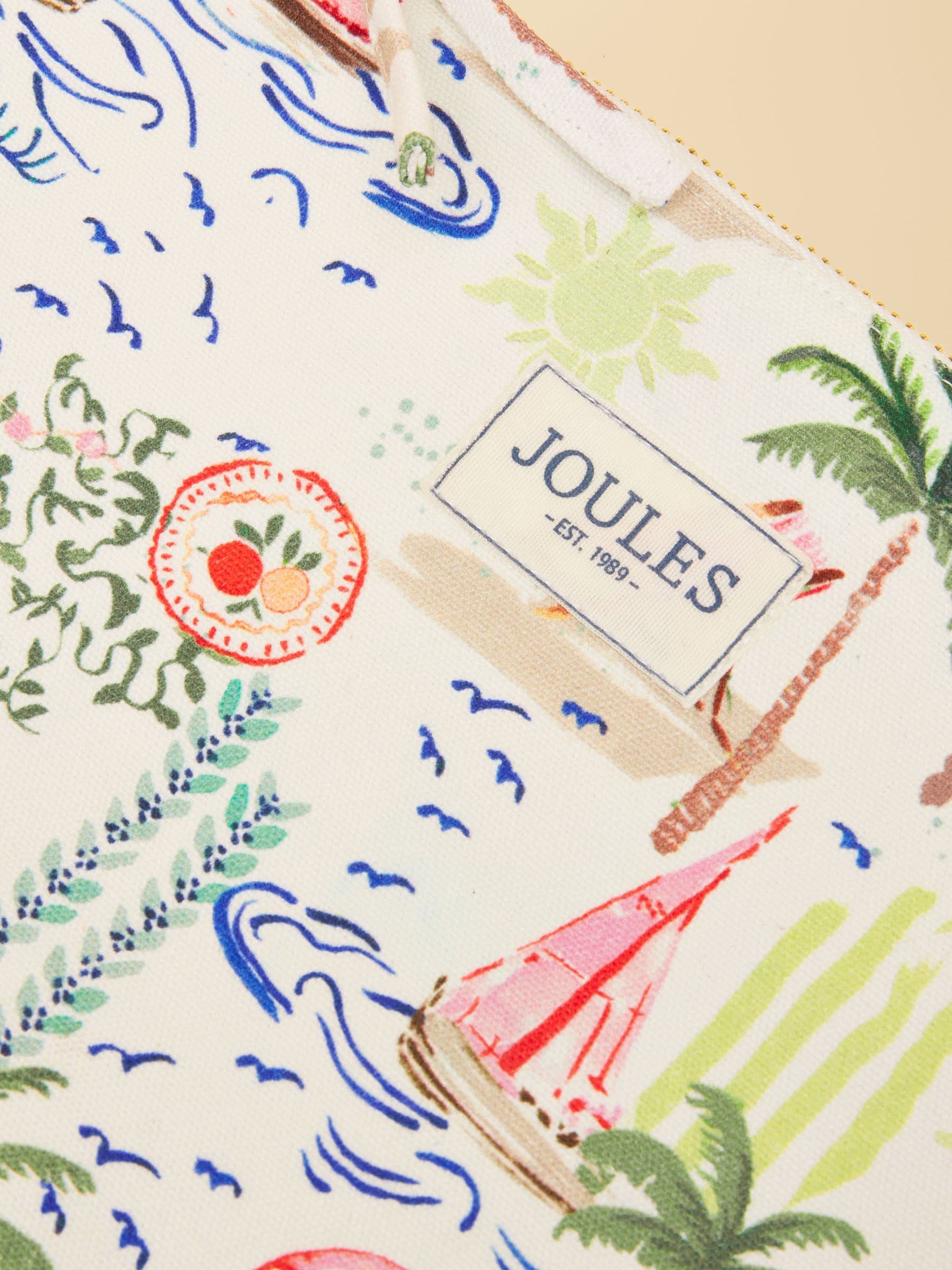 Joules Toile De Jouy printed pouch - British product