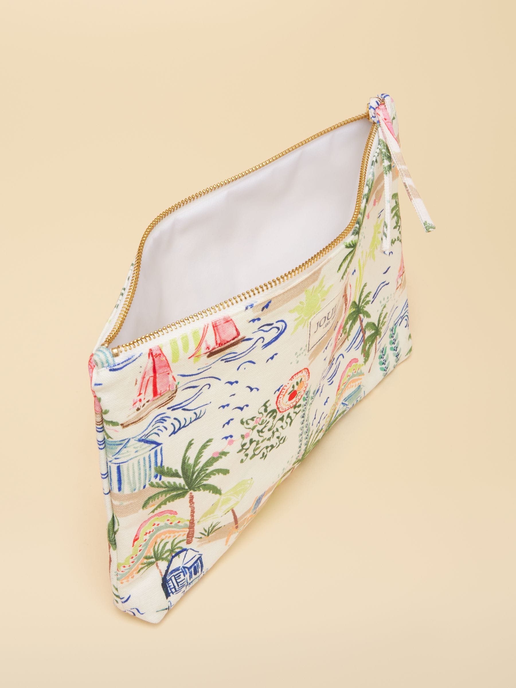 Joules Toile De Jouy printed pouch - British product