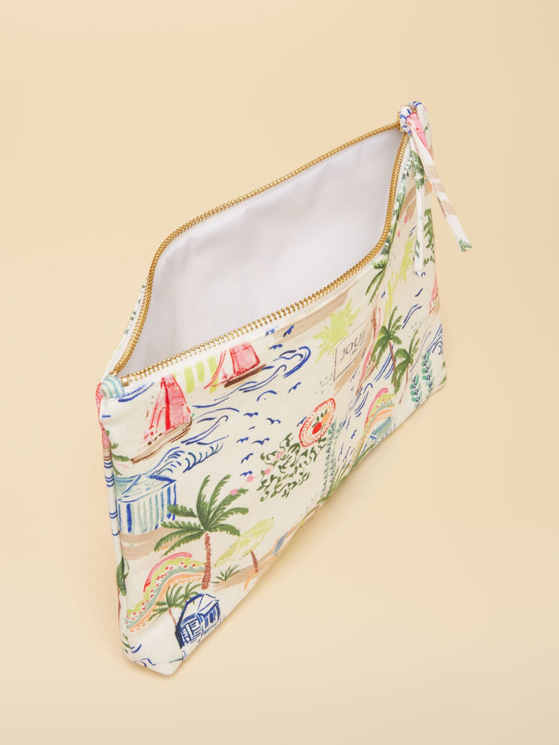 Joules Toile De Jouy printed pouch - British product