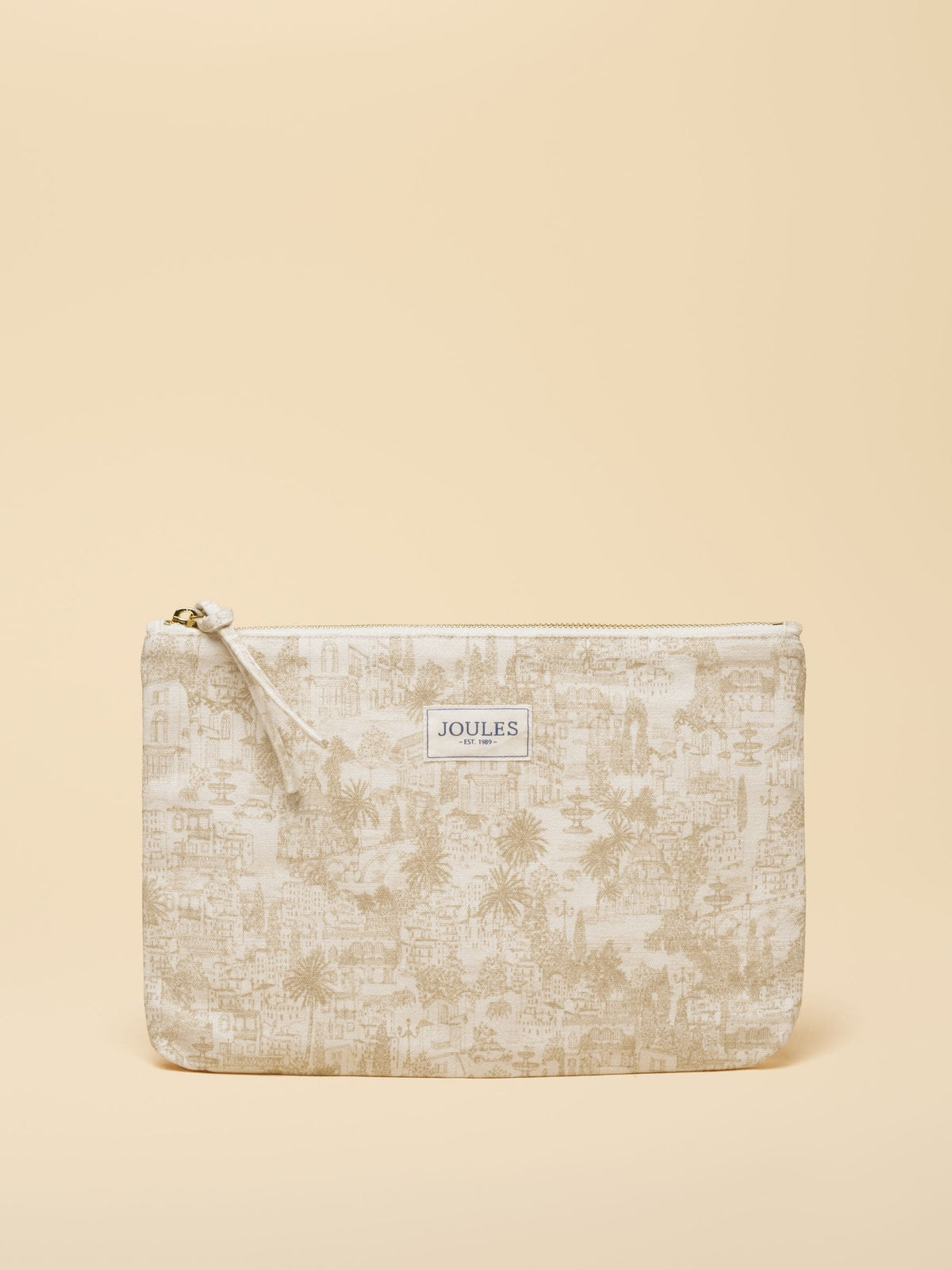 Joules Toile De Jouy printed pouch - British product