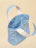Joules blue mini crossbody cotton canvas tote bag - British product