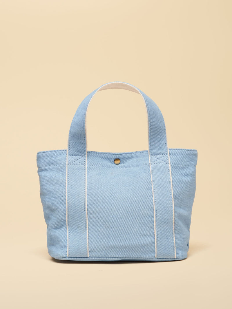 Joules blue mini crossbody cotton canvas tote bag - British product