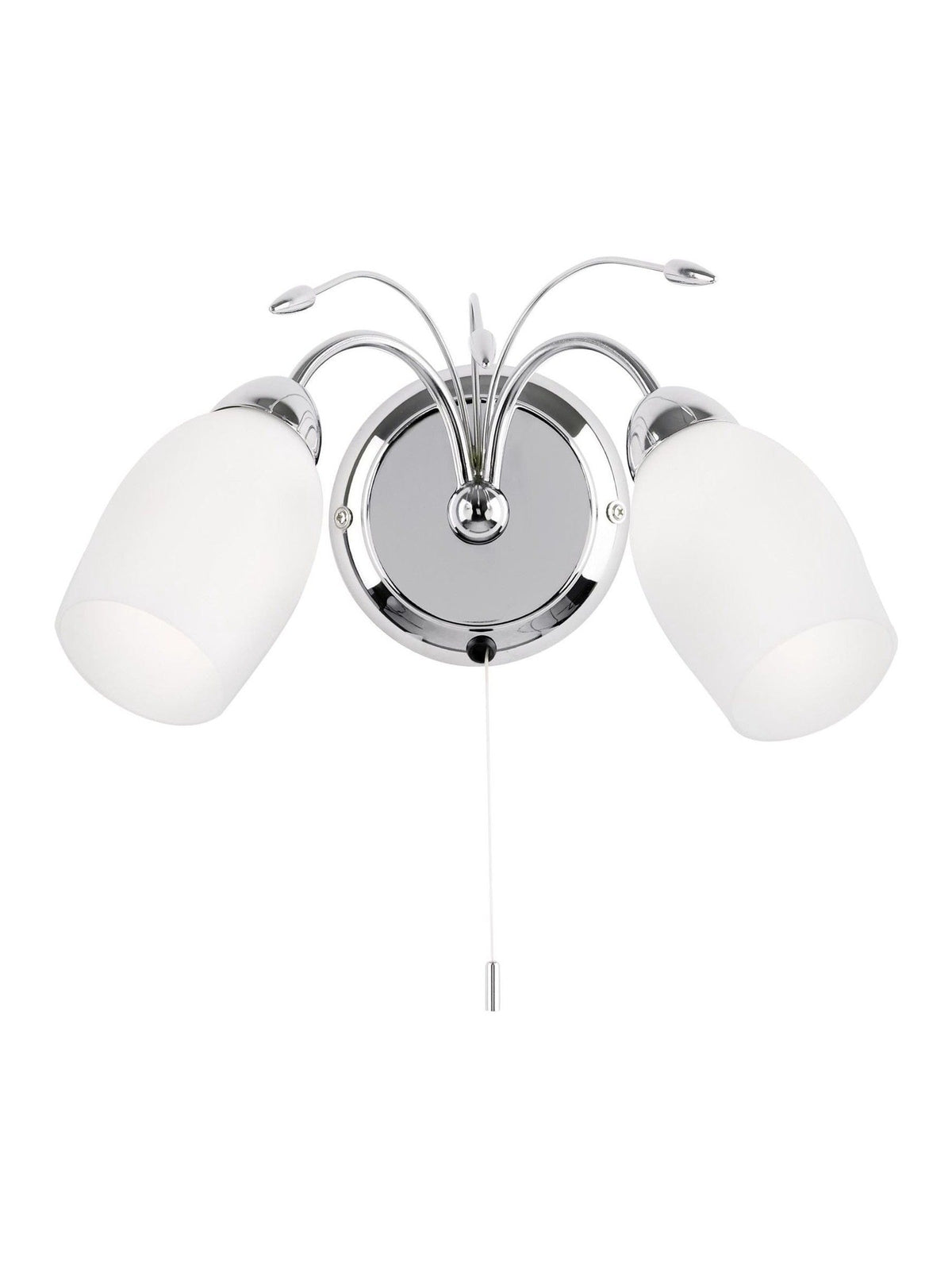 Gallery Home Chrome Meadow wall light 20cm height - British product