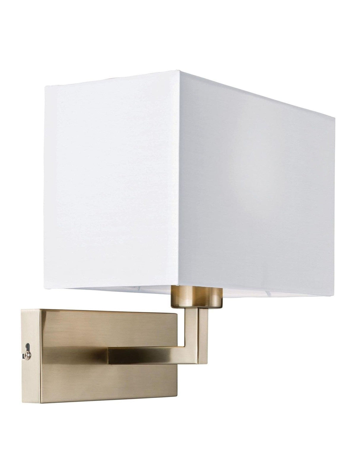 Gallery Home Silver Piccini wall light satin nickel, imported from the UK
