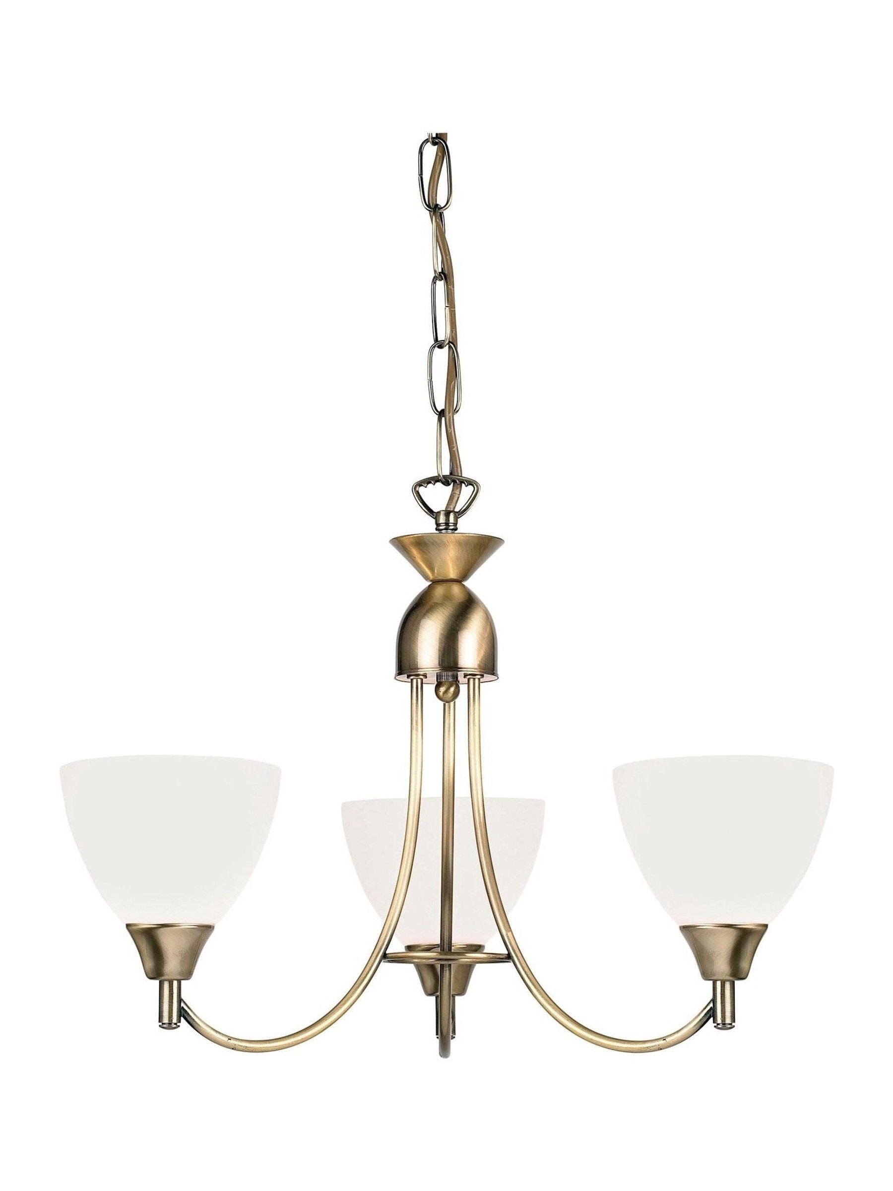 Gallery Home pendant light antique brass 3-light, UK version