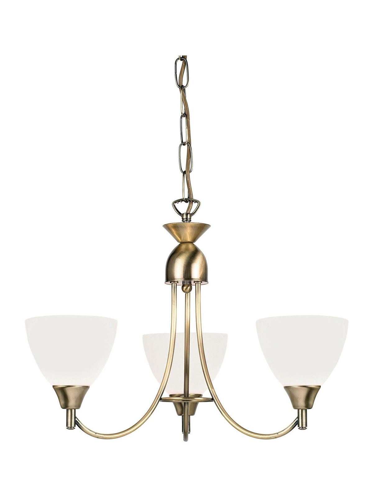 Gallery Home pendant light antique brass 3-light, UK version
