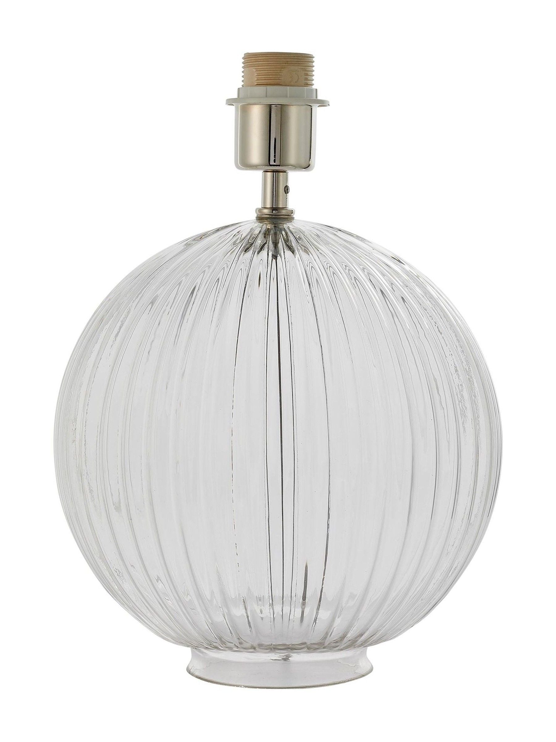 Gallery Home Korella table lamp clear ribbed glass base - British product