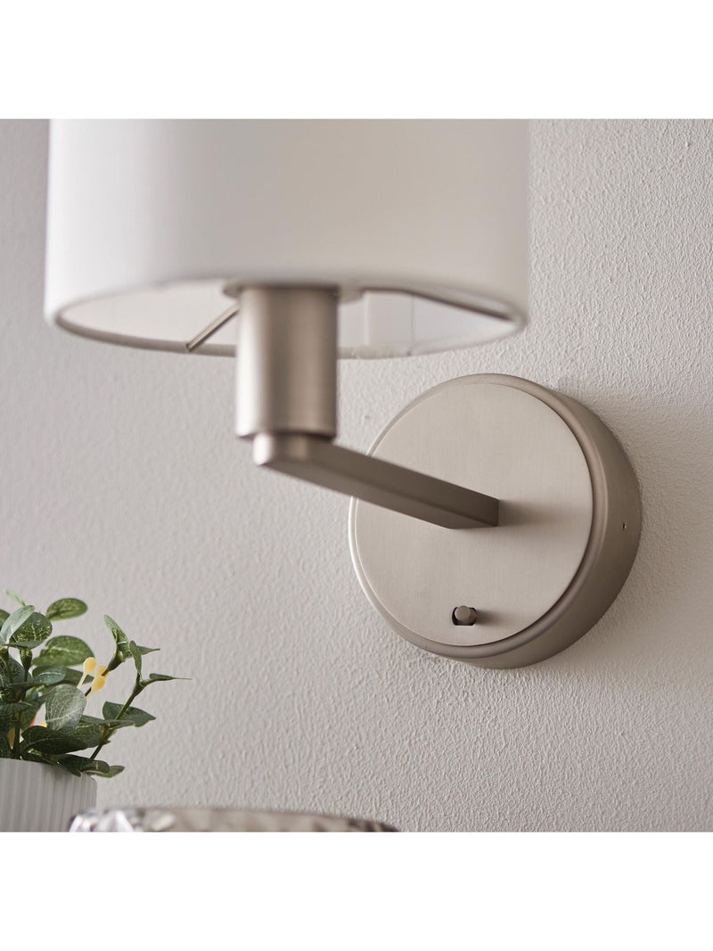 Gallery Home Silver Dalvin wall light, UK version