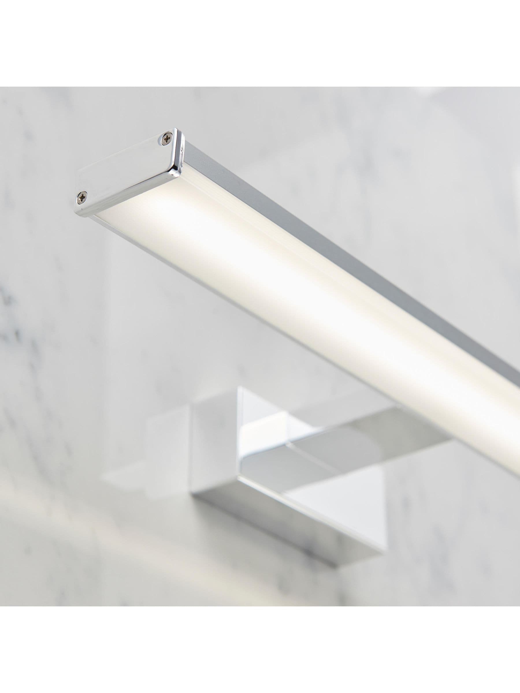 Gallery Home chrome axial wall light with integrated LED, UK version