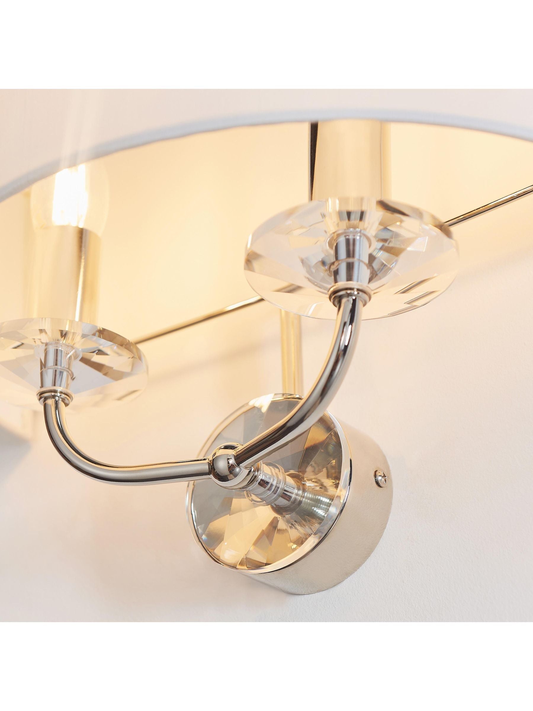 Gallery Home Silver Nixon wall light, imported from the UK