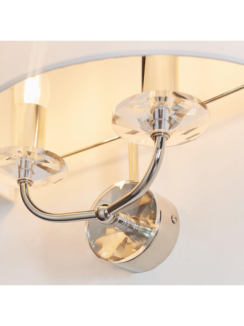 Gallery Home Silver Nixon wall light, imported from the UK
