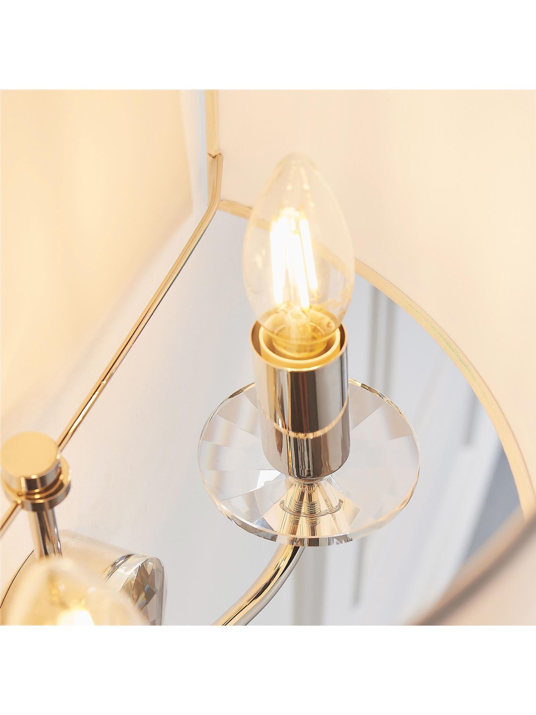 Gallery Home Silver Nixon wall light, imported from the UK