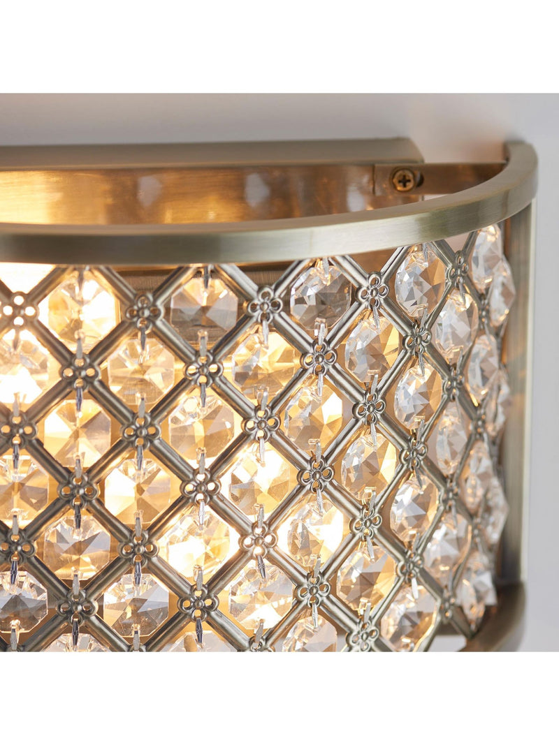 Gallery Home Brass Hudson wall light antique 255mm - British product