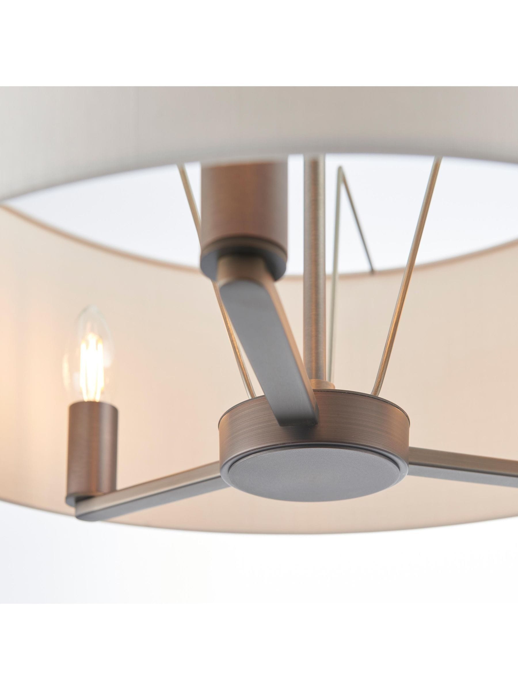 Gallery Home antique bronze Dalvin ceiling pendant light (British brand)