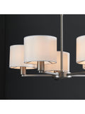Gallery Home Dalvin matt nickel 5-light pendant (British brand)