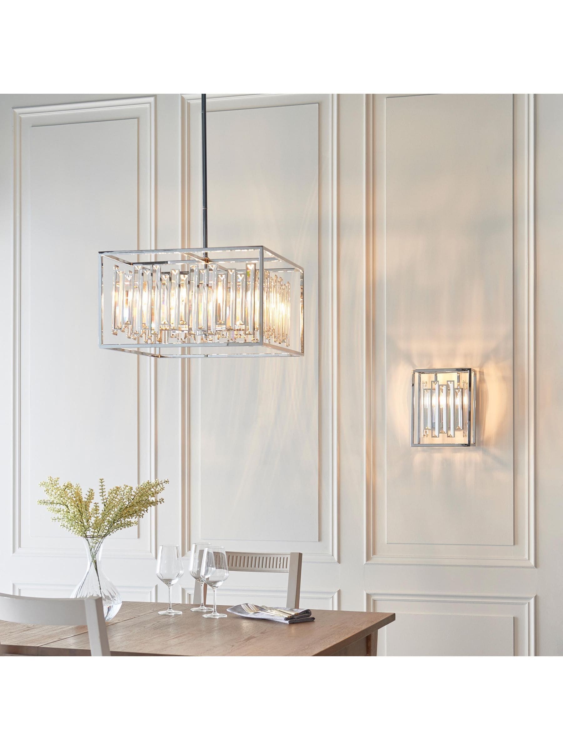 Gallery Home Chrome Arcadia wall light, UK version