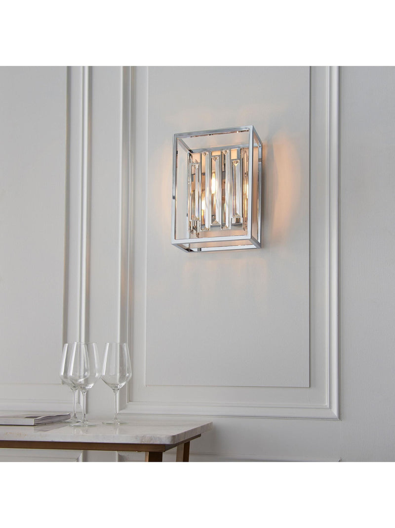 Gallery Home Chrome Arcadia wall light, UK version