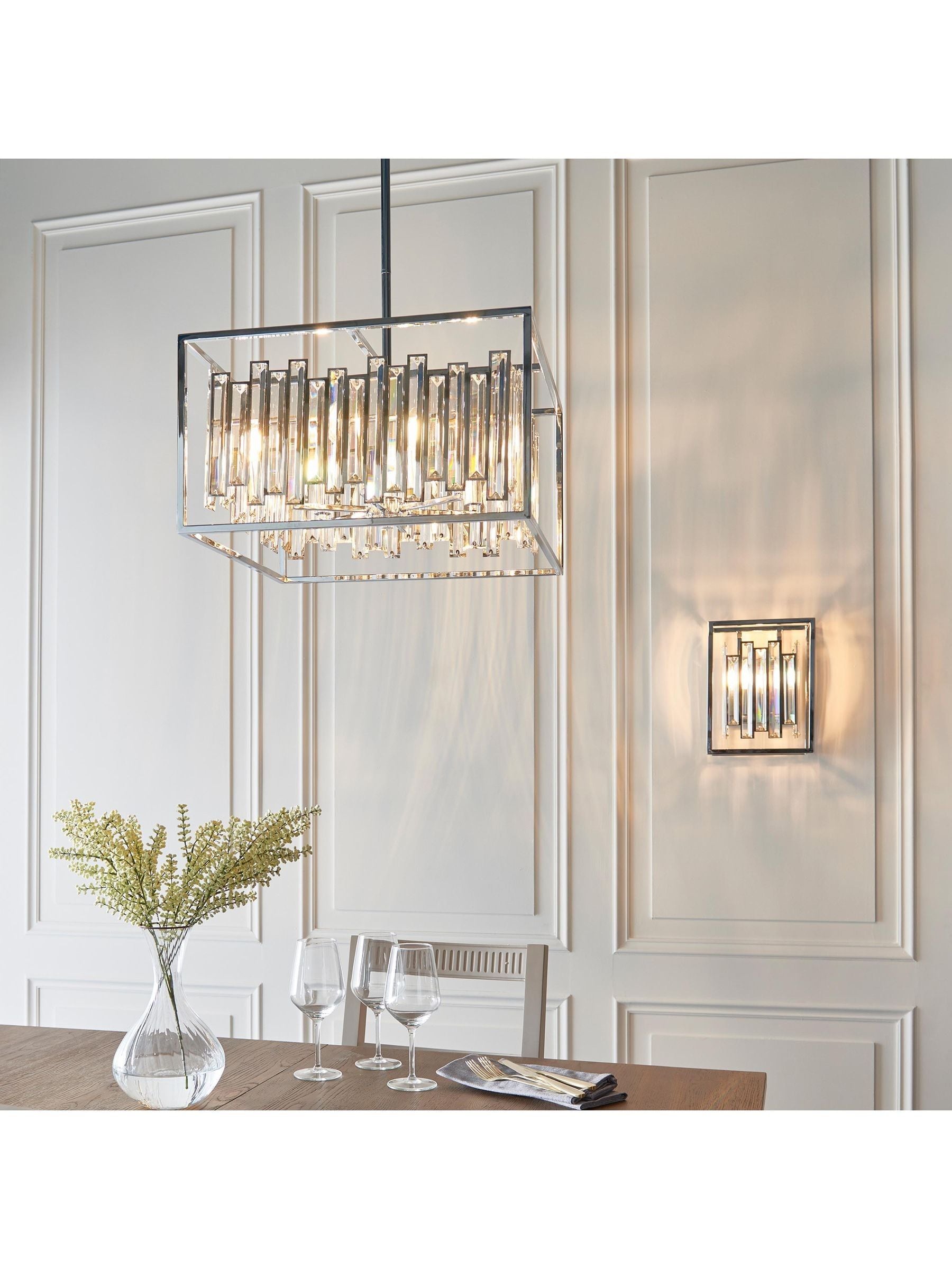 Gallery Home Chrome Arcadia wall light, UK version