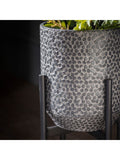 Gallery Home Amery metal planter honeycomb design - British product