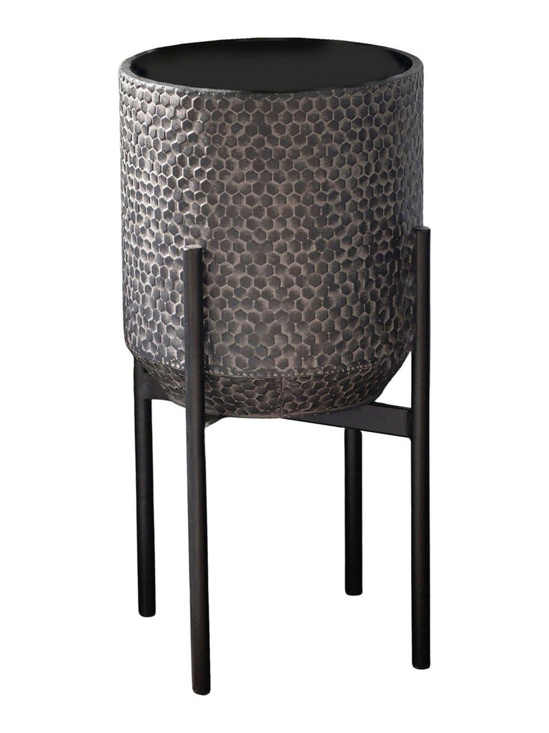 Gallery Home Amery metal planter honeycomb design - British product