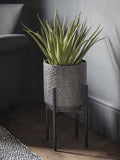 Gallery Home Amery metal planter honeycomb design - British product