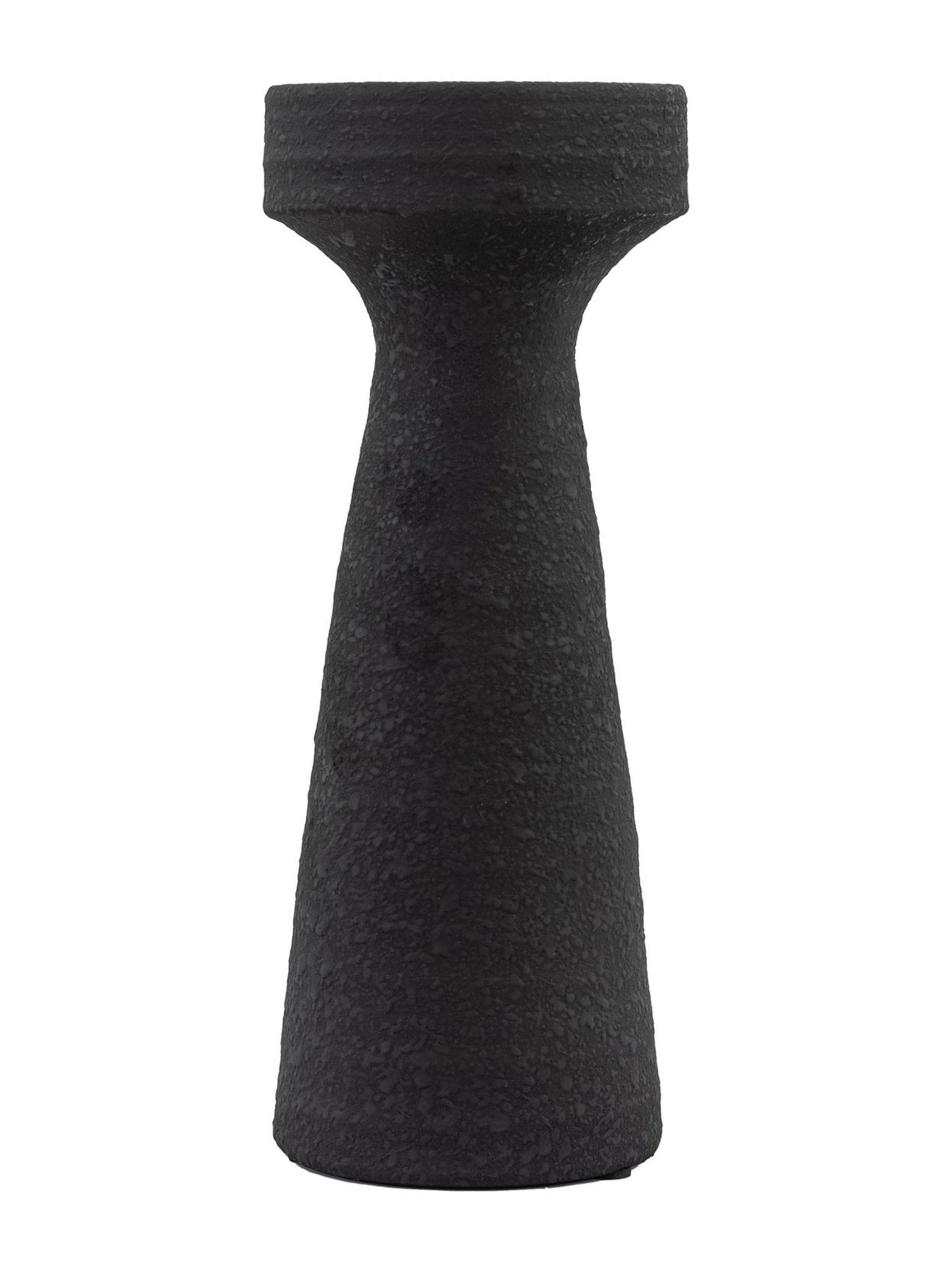 Gallery Home black pillar candle holder, UK version