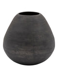 Gallery Home Black Artisan Metal Chatai Vase 46cm - British product