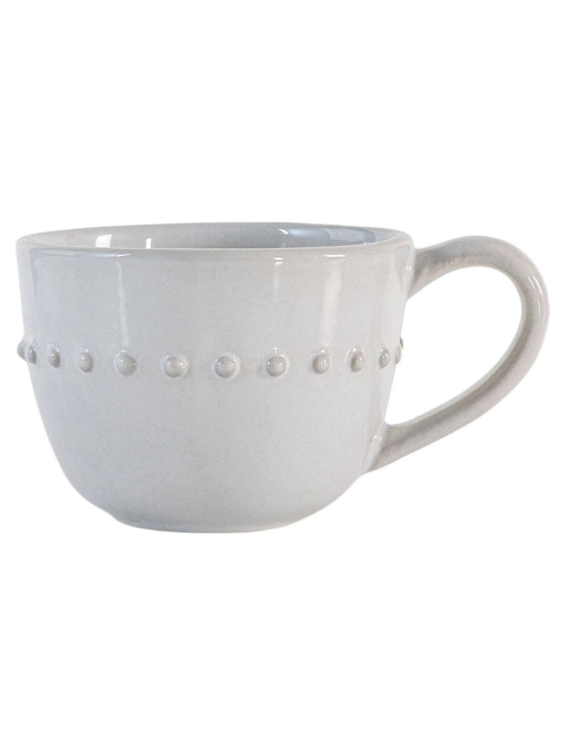 Gallery Home cream earthen beaded ceramic mugs 4 pack, UK version
