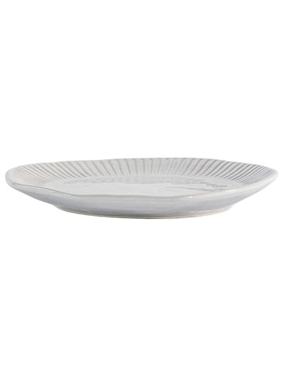 Next Gallery Home 4 Pack Cream Earthy Ridged Ceramic Side Plate- Buy online at McGrocer