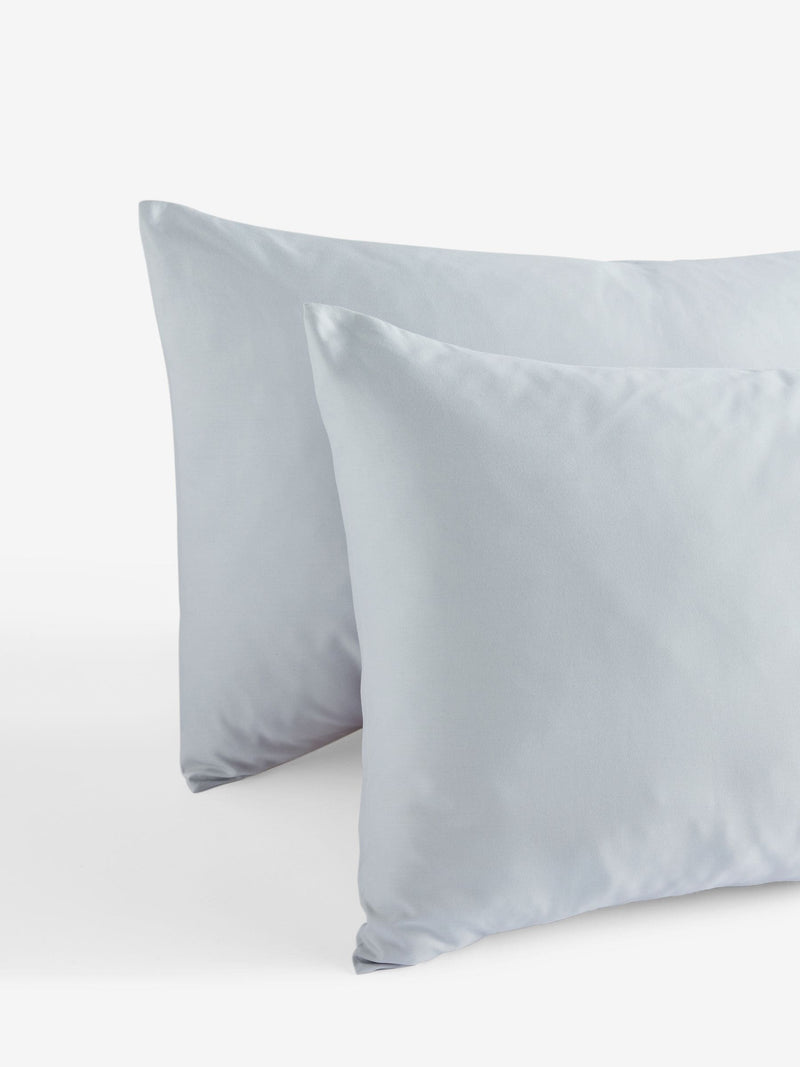 Set of 2 Silver Collection Luxe 1000 Thread Count Sateen Pillowcases