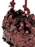 Guess Red Sequin Top Handle Pouch Bag, UK version