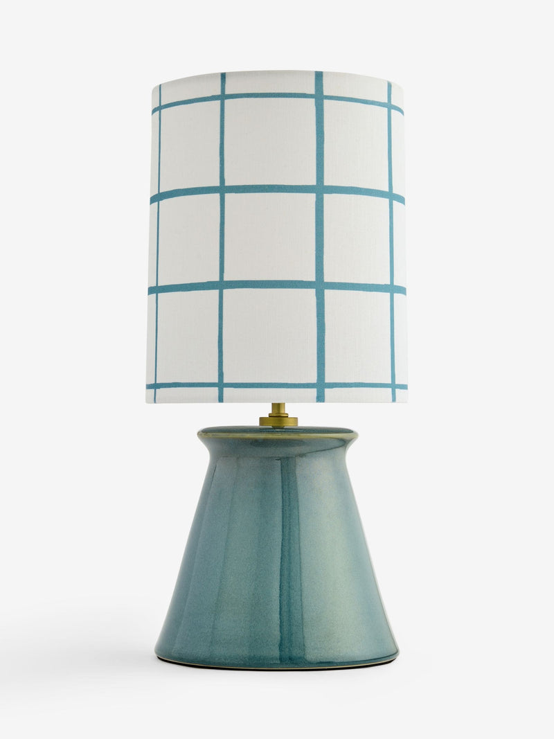 FatFace teal blue table lamp, UK version