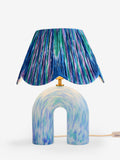 Eleanor Bowmer confetti glass table lamp blue green, imported from the UK