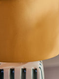 FatFace ceramic stripe table light orange white, UK version