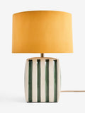 FatFace ceramic stripe table light orange white, UK version