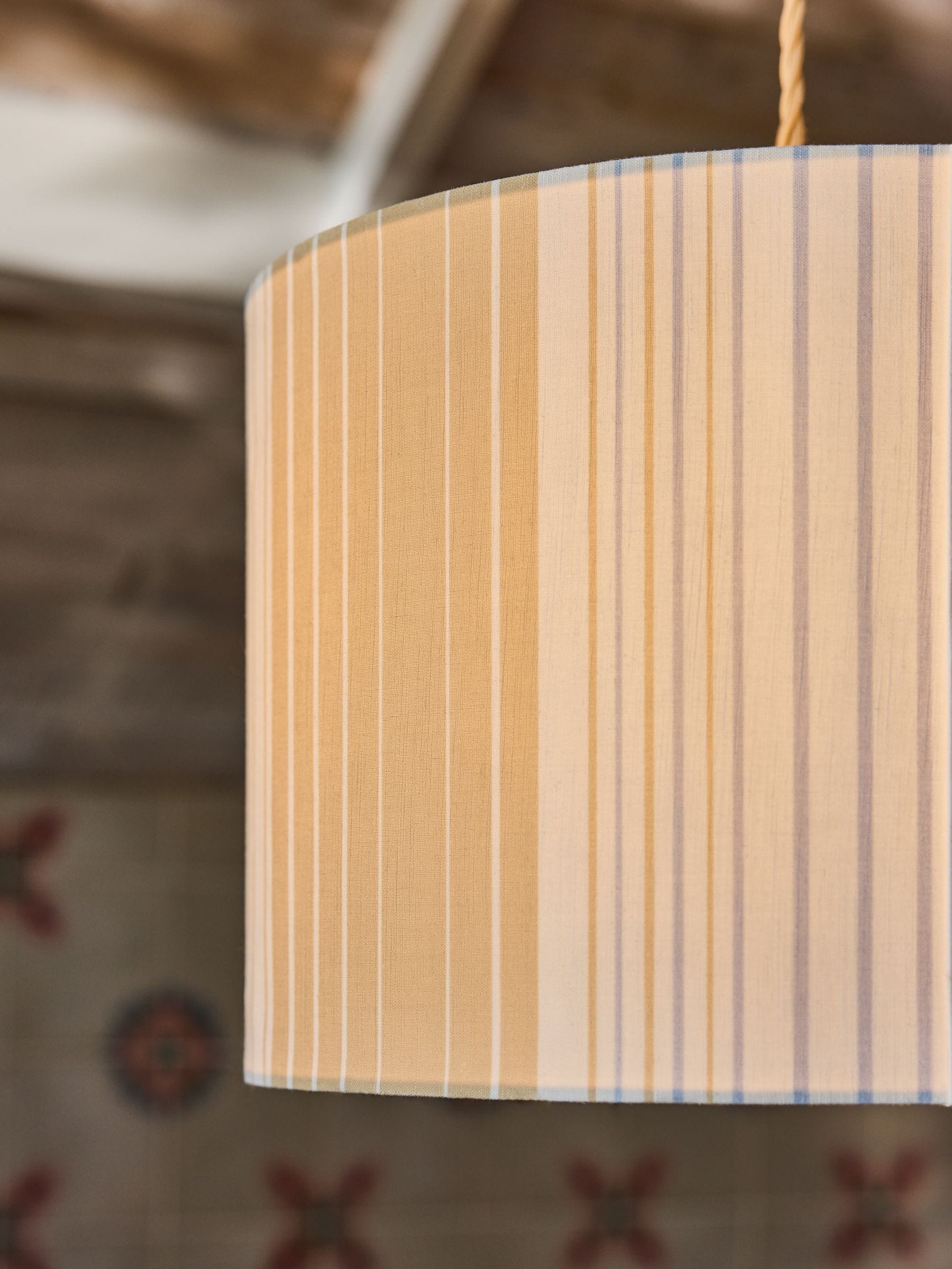 FatFace multi colour stripe easy fit light shade 35cm, imported from the UK