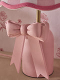 Cath Kidston Pink White Cream Canopy Bow Table Lamp (British brand)