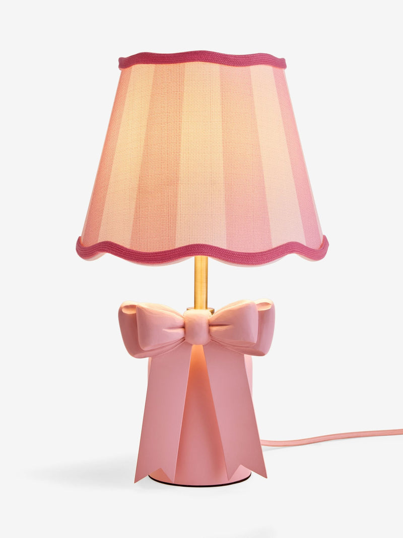 Cath Kidston Pink White Cream Canopy Bow Table Lamp (British brand)