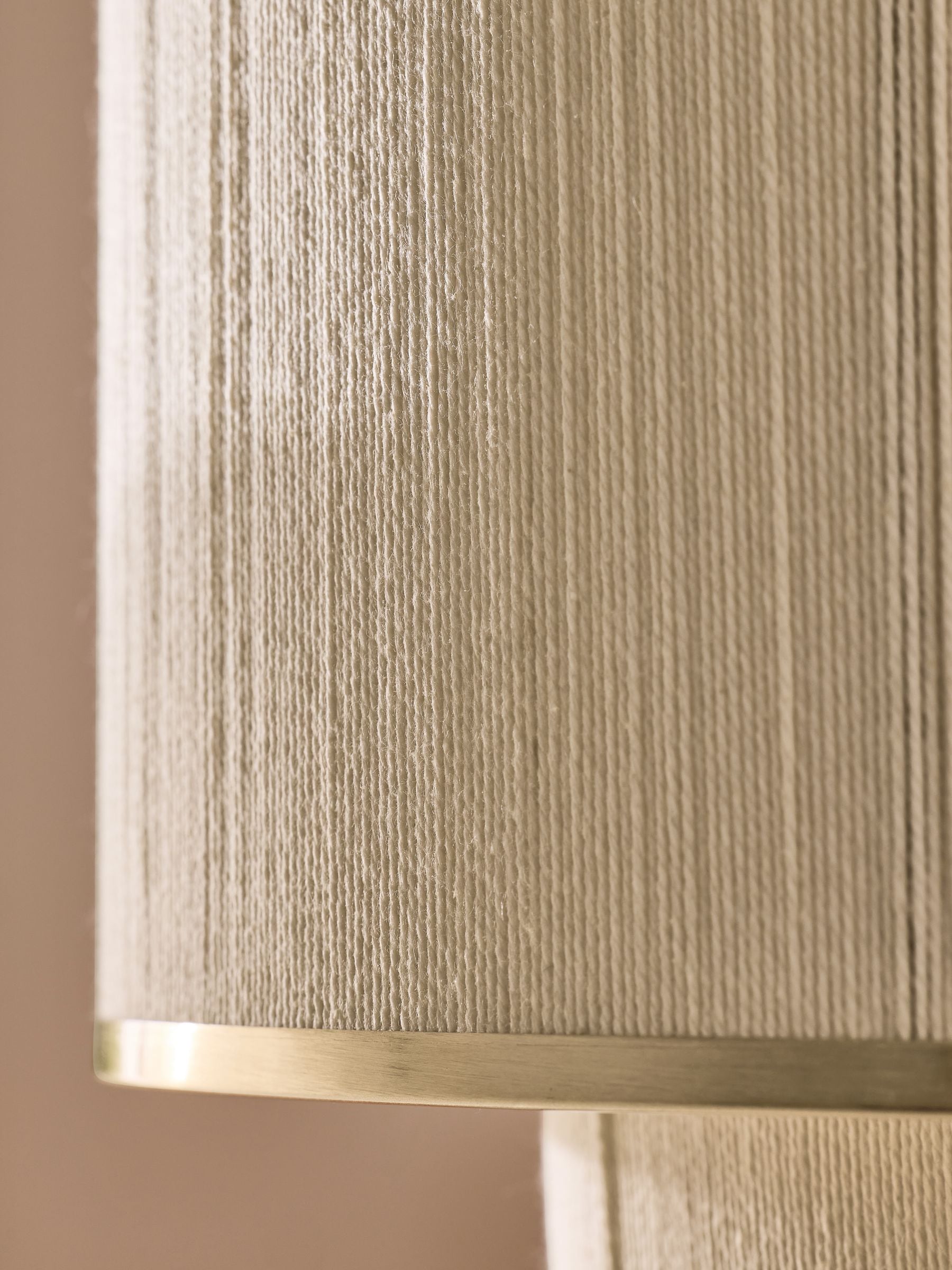 Lipsy cream wrapped two-tier easyfit lamp shade, imported from the UK