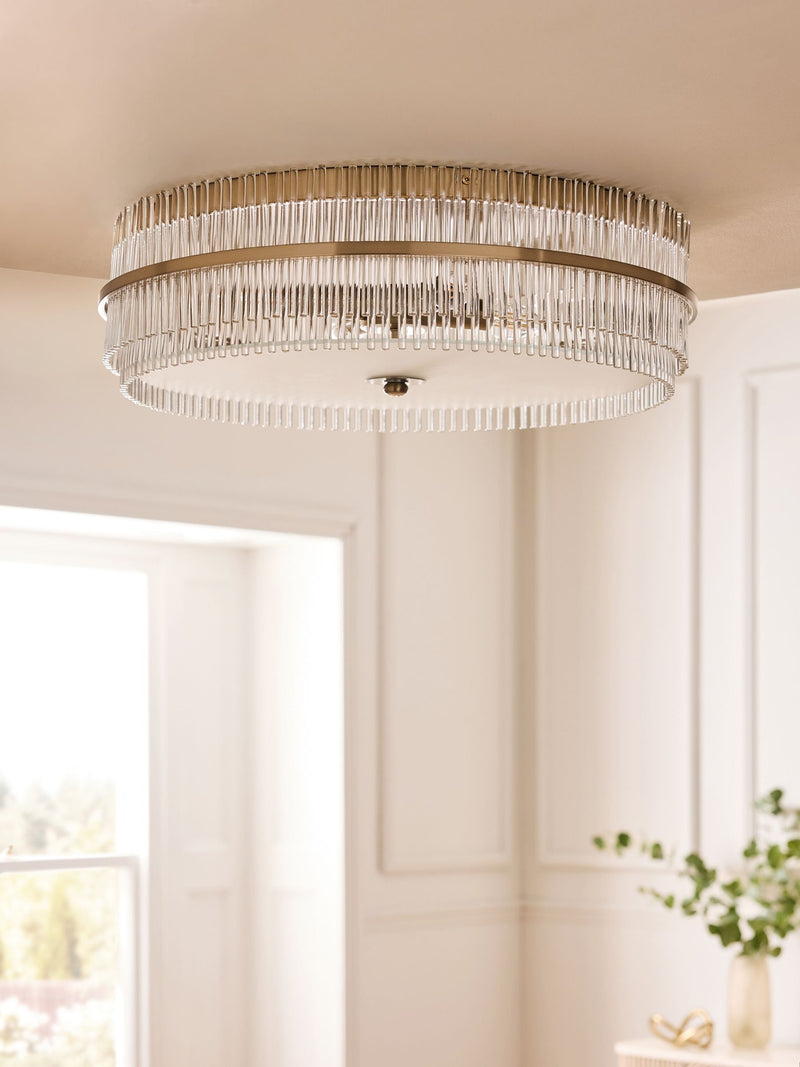 Lipsy gold flush ceiling light large (British brand)