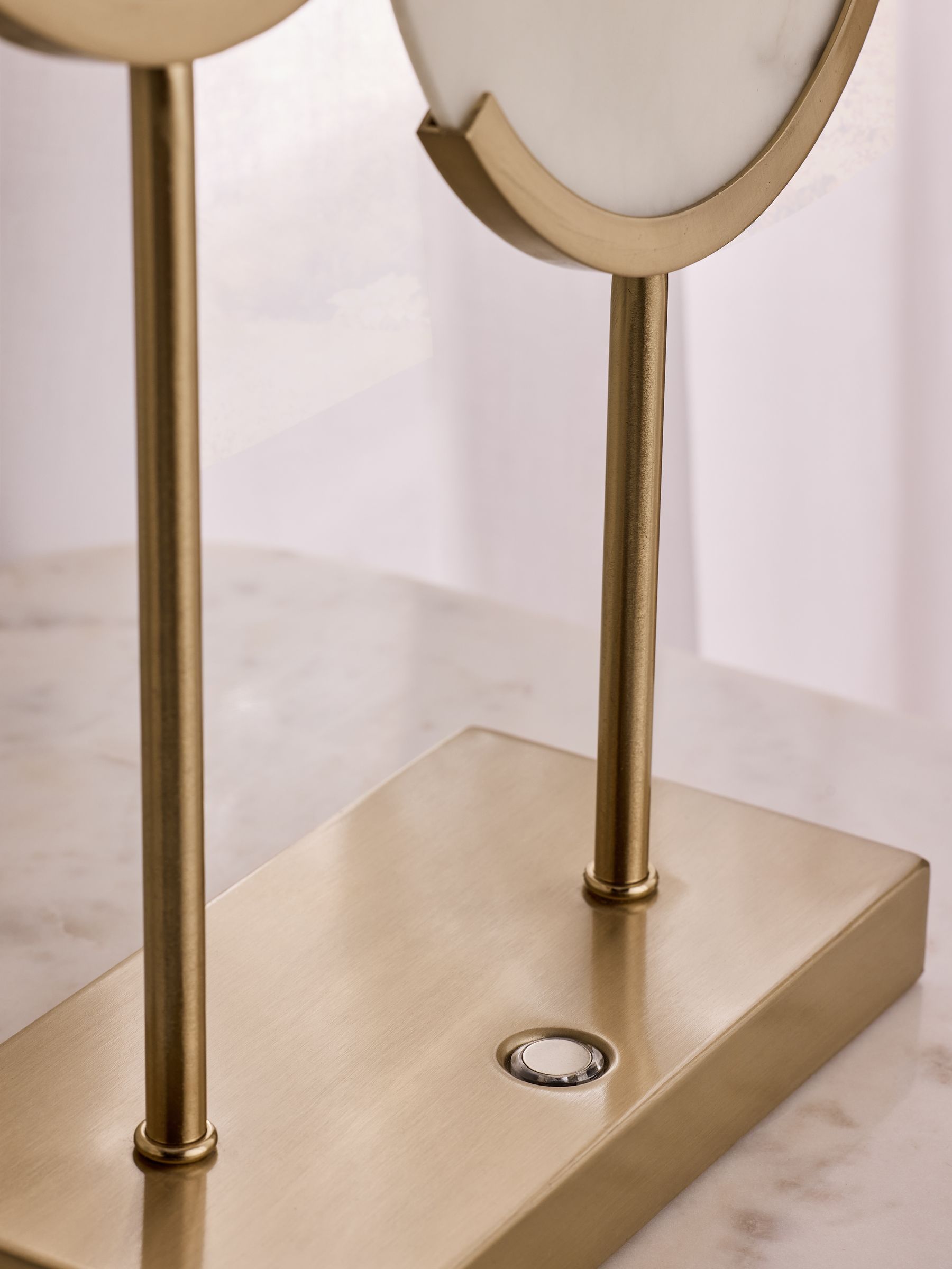 Lipsy marble effect disc table lamp 37.8cm (British brand)