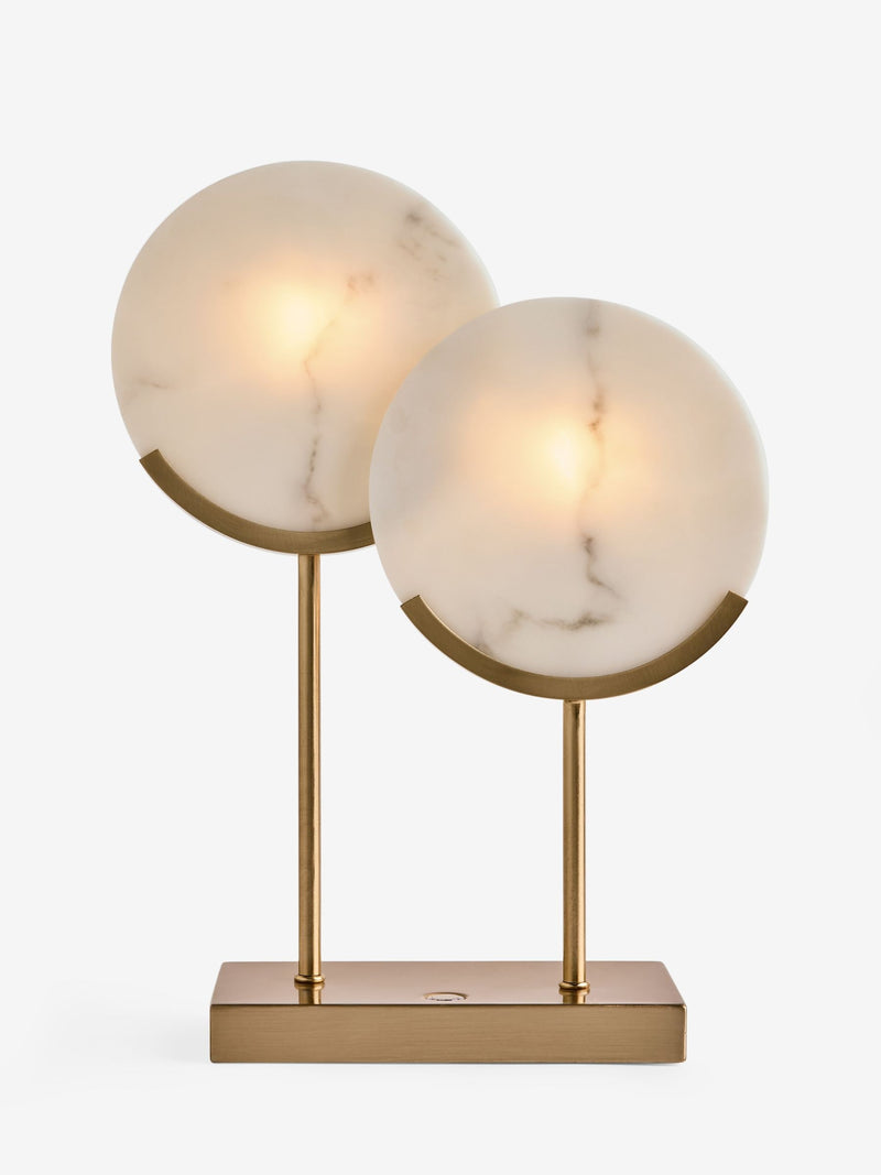 Lipsy marble effect disc table lamp 37.8cm (British brand)
