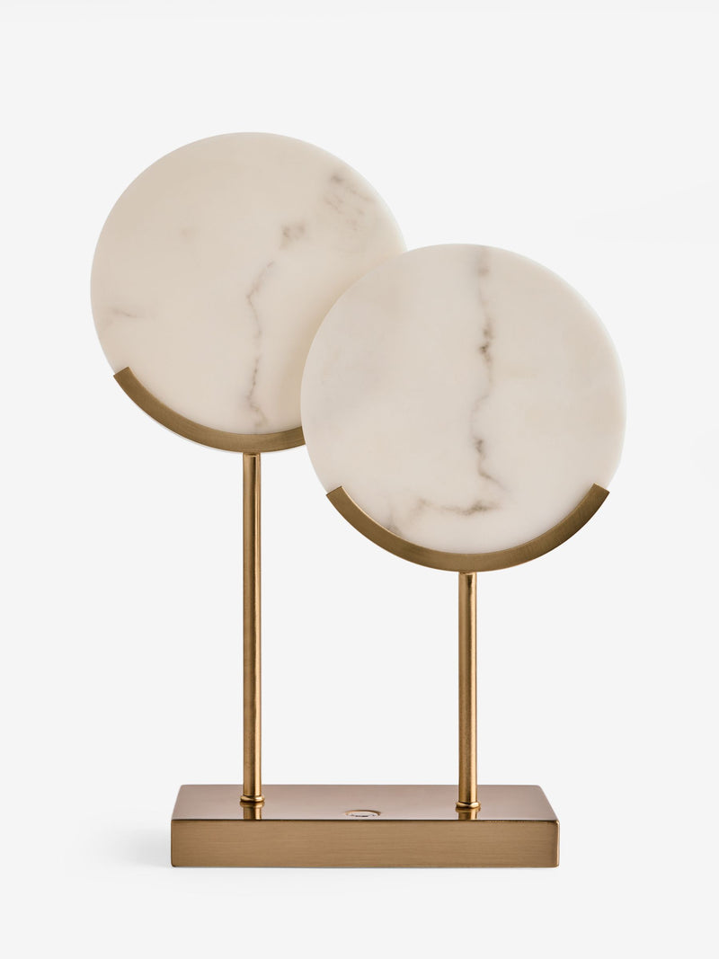 Lipsy marble effect disc table lamp 37.8cm (British brand)