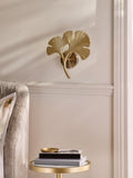 Lipsy wall lamp brass ginkgo leaf - British product