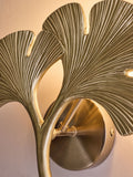 Lipsy wall lamp brass ginkgo leaf - British product