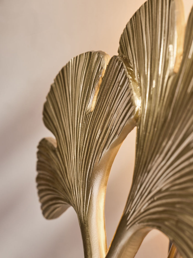 Lipsy wall lamp brass ginkgo leaf - British product